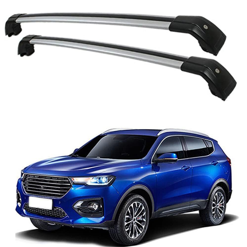 2 Stücke Dachträger-Querstangen Dachgepäckträger für HAVAL All New H6 2017 2018 2019 2020 Dachträger aus Aluminium für Dachboxen oder als Skihalter Tragkraft 220 kg Dachträger,A von JUNYEW