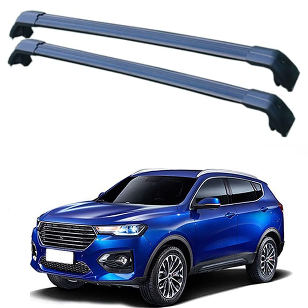 2 Stücke Dachträger-Querstangen Dachgepäckträger für HAVAL All New H6 2017 2018 2019 2020 Dachträger aus Aluminium für Dachboxen oder als Skihalter Tragkraft 220 kg Dachträger,B von JUNYEW
