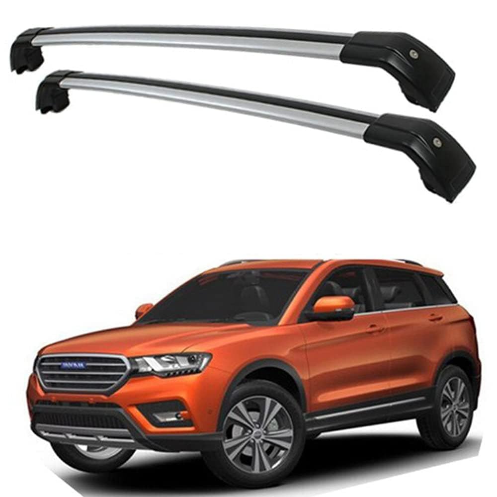 2 Stücke Dachträger-Querstangen Dachgepäckträger für HAVAL H6 Coupe 2017 2018 Dachträger aus Aluminium für Dachboxen oder als Skihalter Tragkraft 220 kg Dachträger,A von JUNYEW