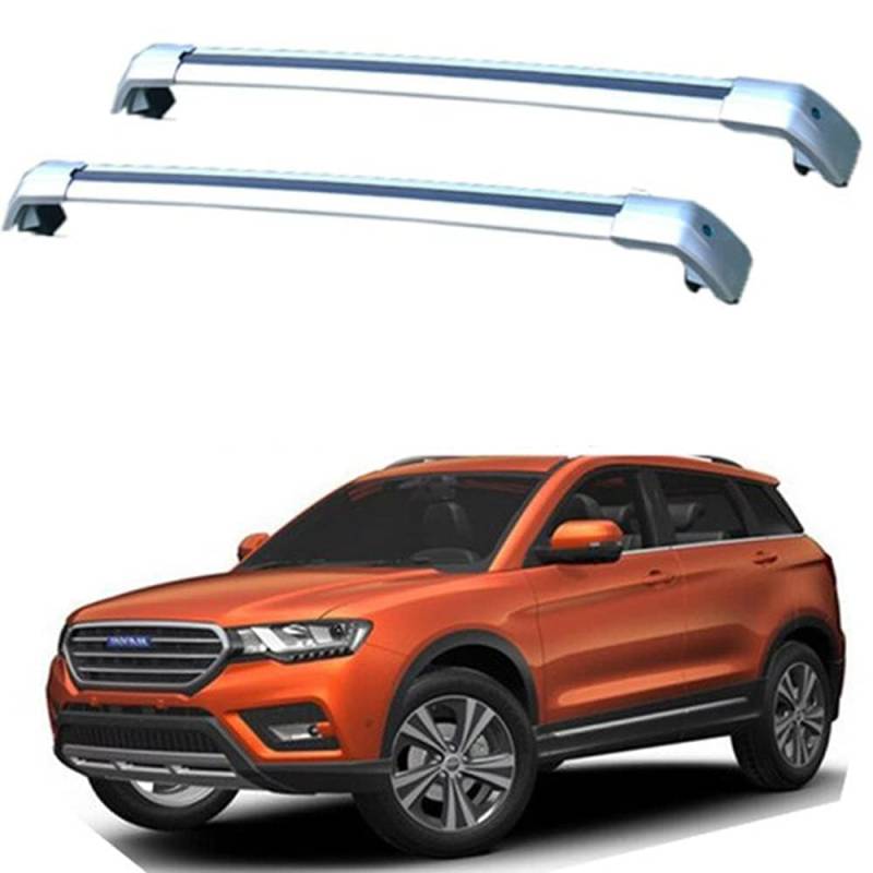 2 Stücke Dachträger-Querstangen Dachgepäckträger für HAVAL H6 Coupe 2017 2018 Dachträger aus Aluminium für Dachboxen oder als Skihalter Tragkraft 220 kg Dachträger,C von JUNYEW
