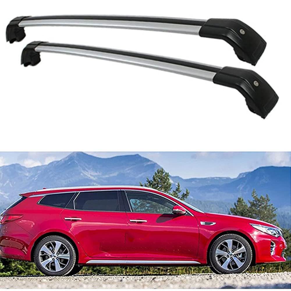 2 Stücke Dachträger-Querstangen Dachgepäckträger für KIA Optima Sportswagon (JF) Estaet 2016-2019 Dachträger aus Aluminium für Dachboxen oder als Skihalter Tragkraft 220 kg Dachträger,A von JUNYEW