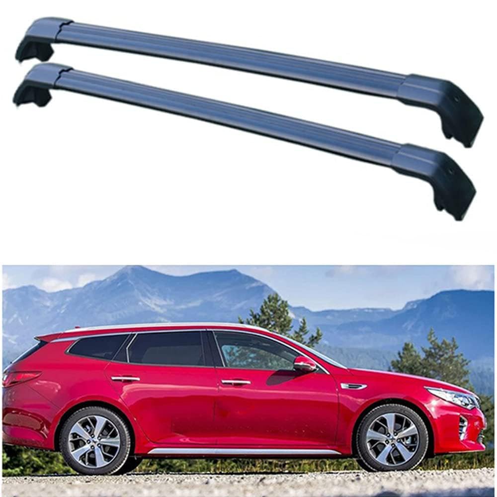 2 Stücke Dachträger-Querstangen Dachgepäckträger für KIA Optima Sportswagon (JF) Estaet 2016-2019 Dachträger aus Aluminium für Dachboxen oder als Skihalter Tragkraft 220 kg Dachträger,B von JUNYEW