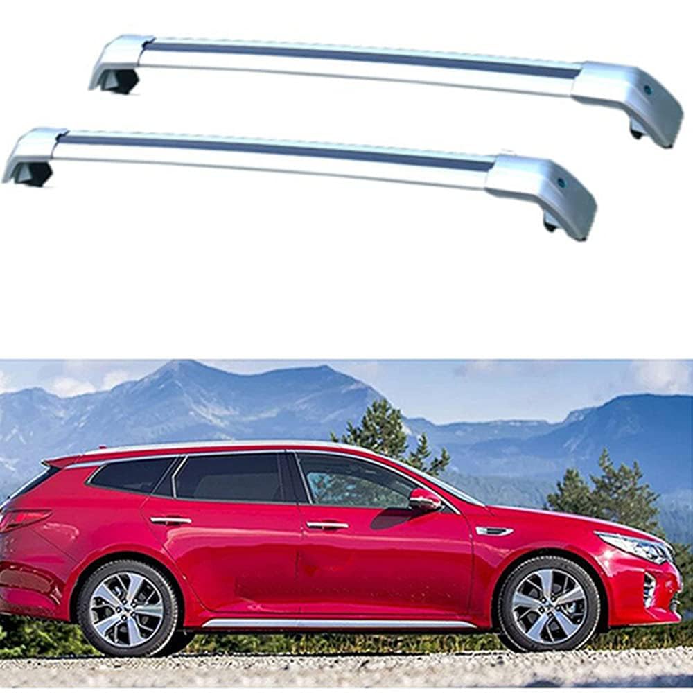 2 Stücke Dachträger-Querstangen Dachgepäckträger für KIA Optima Sportswagon (JF) Estaet 2016-2019 Dachträger aus Aluminium für Dachboxen oder als Skihalter Tragkraft 220 kg Dachträger,C von JUNYEW