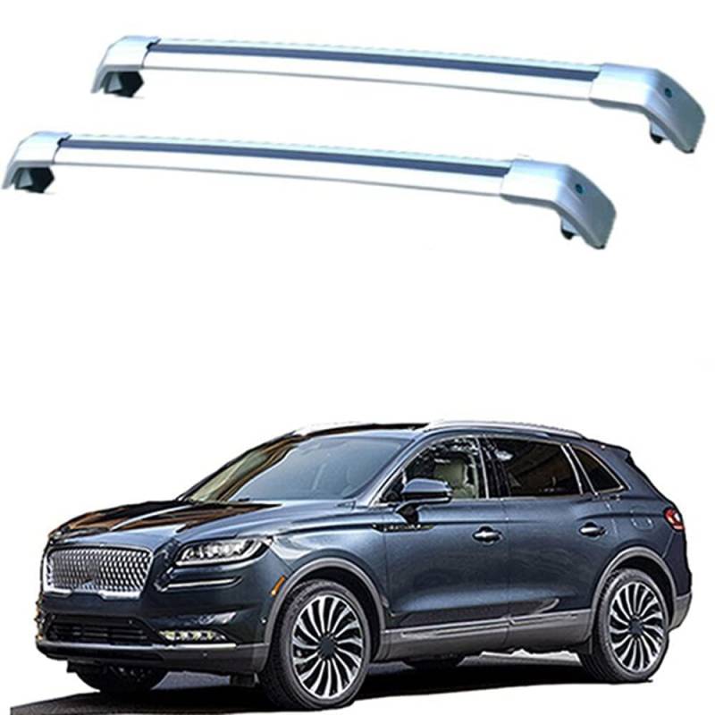 2 Stücke Dachträger-Querstangen Dachgepäckträger für Lincoln Nautilus 2018 2019 2020 2021 Dachträger aus Aluminium für Dachboxen oder als Skihalter Tragkraft 220 kg Dachträger,C von JUNYEW