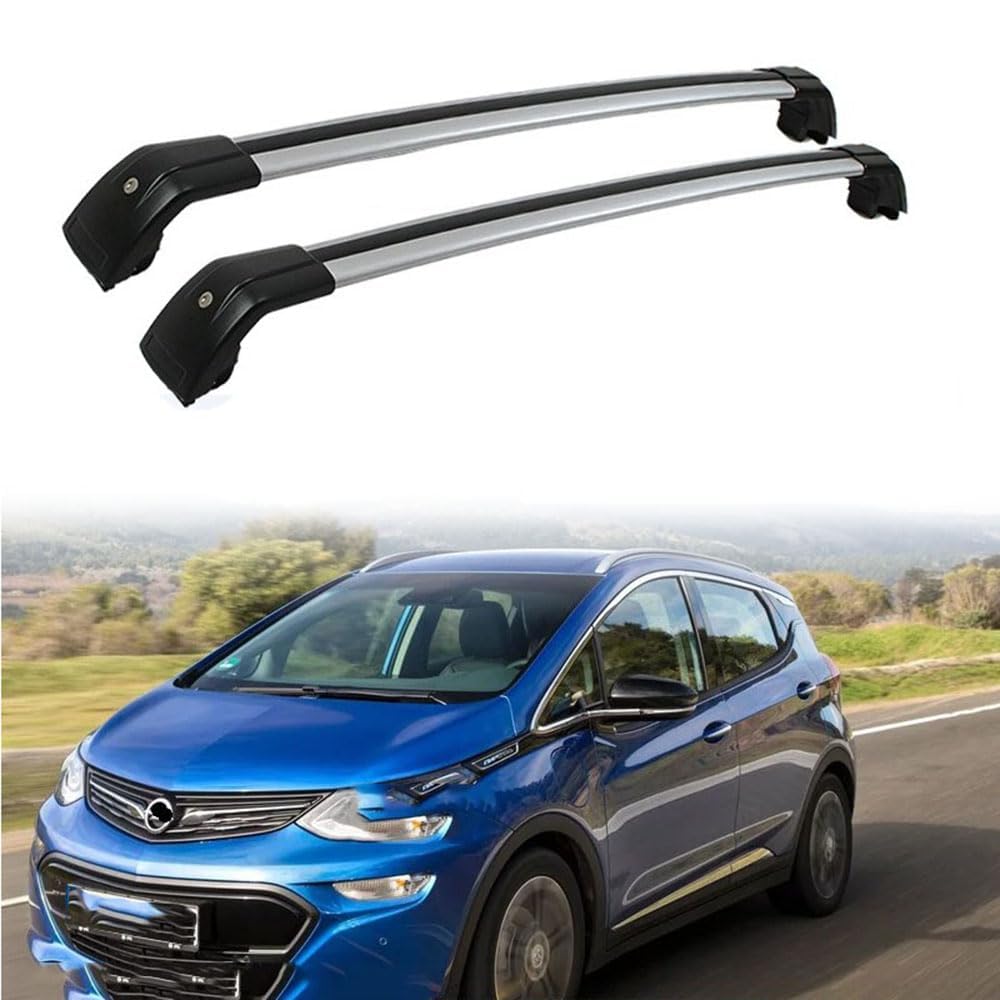 2 Stücke Dachträger-Querstangen Dachgepäckträger für OPEL Ampera Fließheck 2017 2018 2019 2020 Dachträger aus Aluminium für Dachboxen oder als Skihalter Tragkraft 220 kg Dachträger,A von JUNYEW