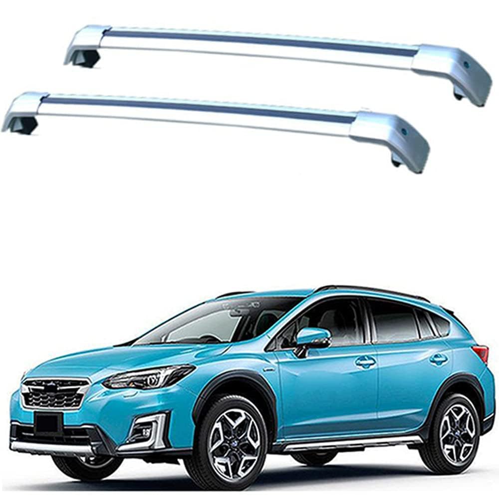 2 Stücke Dachträger-Querstangen Dachgepäckträger für Subaru XV e-Boxer SUV 2019+ Dachträger aus Aluminium für Dachboxen oder als Skihalter Tragkraft 220 kg Dachträger,C von JUNYEW