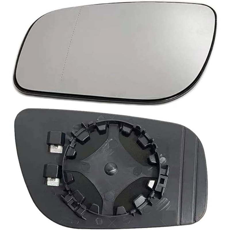 Flügel Spiegelglas Ersatz für Benz E-Class W211 2006-2009,Spiegelglas mit Heizfunktion/Spiegelglas Links Rechts mit Trägerplatte,Left von JUNYEW