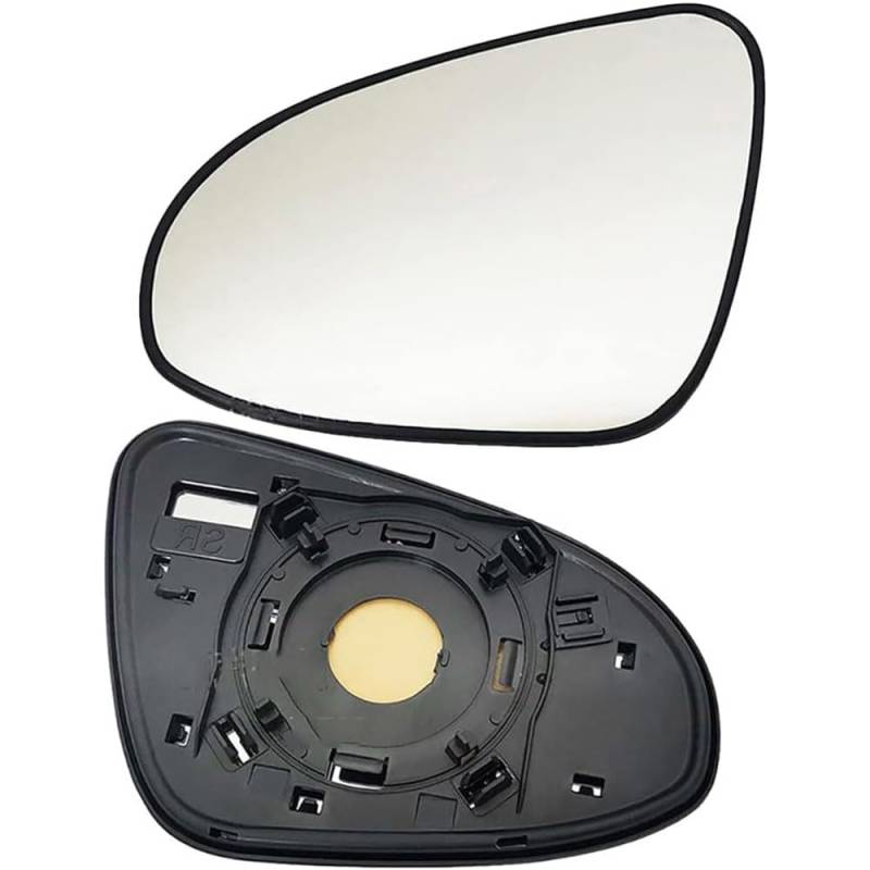Flügel Spiegelglas Ersatz für Prius C 2011-2015,Spiegelglas mit Heizfunktion/Spiegelglas Links Rechts mit Trägerplatte,Left von JUNYEW