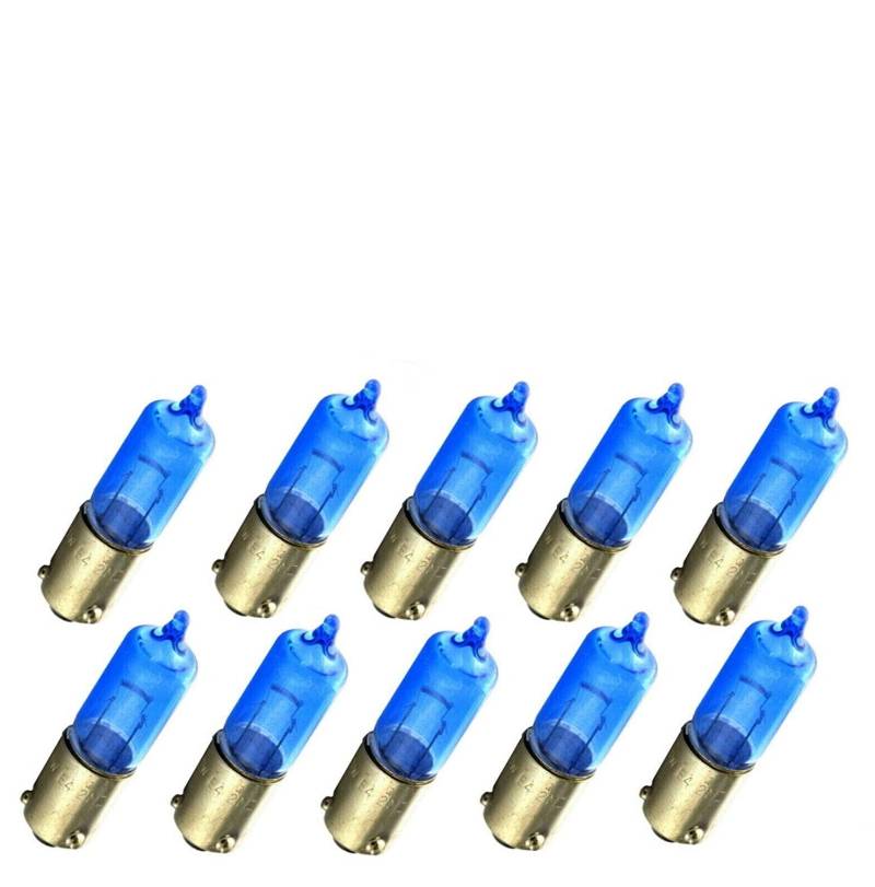 10x Jurmann H21W 12V BAY9S Original Super Weiß Bremslicht Rückfahrlicht Nebellicht Blinker Halogen Ersatz Birne E-geprüft von JURMANN