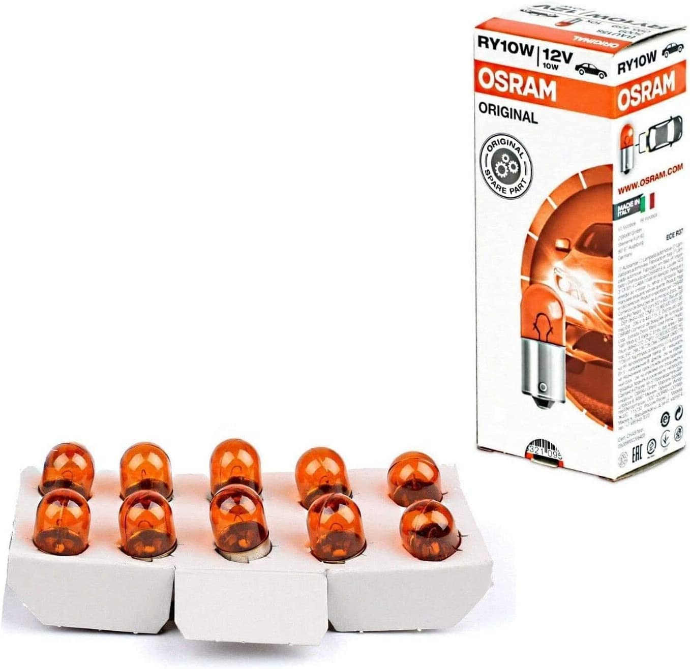 10x Osra.m RY10W 12V BAU15s 5009 Standard Orange Blinker hinten Ersatz Halogen Lampe E-geprüft 10x Osra.m RY10W 12V BAU15s 5009 Standard Orange Blinker hinten Ersatz Halogen Lampe E-geprüft von JURMANN