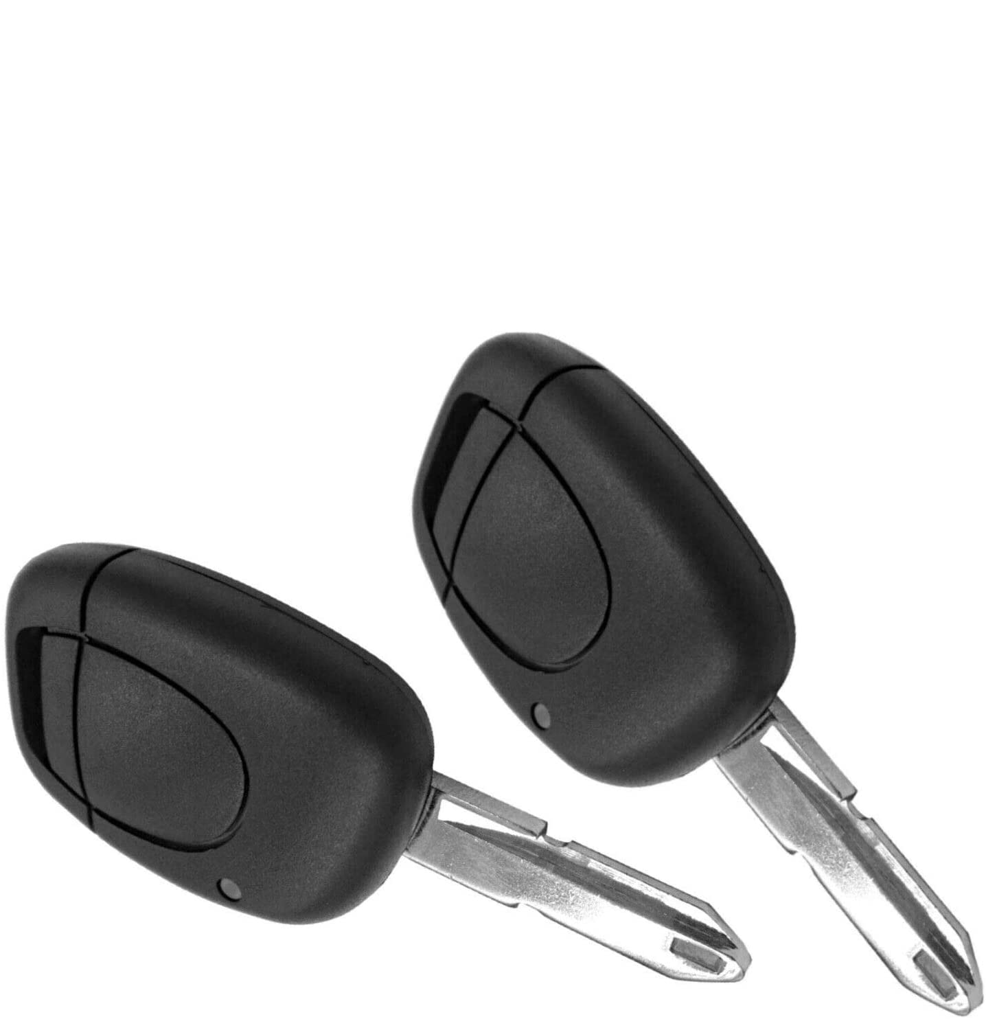 2x Ersatzschlüssel Autoschlüssel Hülle für 1 Taste Funk Fernbedienung mit Rohling - RENAULT_KS02NL - Top Qualität Auto Schlüssel Gehäuse Neu von JURMANN