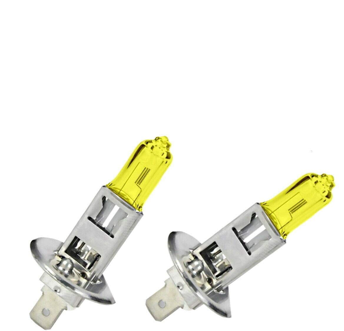 JURMANN 2x H1 100W 12V Golden Vision Gelb Yellow Ersatz Halogen Birne für Scheinwerfer, Fernlicht, Abblendlicht, Nebelscheinwerfer - Off-Road von JURMANN