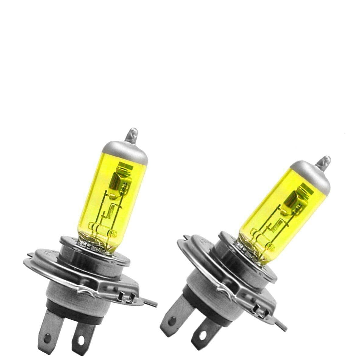 JURMANN 2x H4 60/55W 12V Original Golden Vision Gelb Yellow Scheinwerfer Ersatz Halogen Lampe E-geprüft von JURMANN