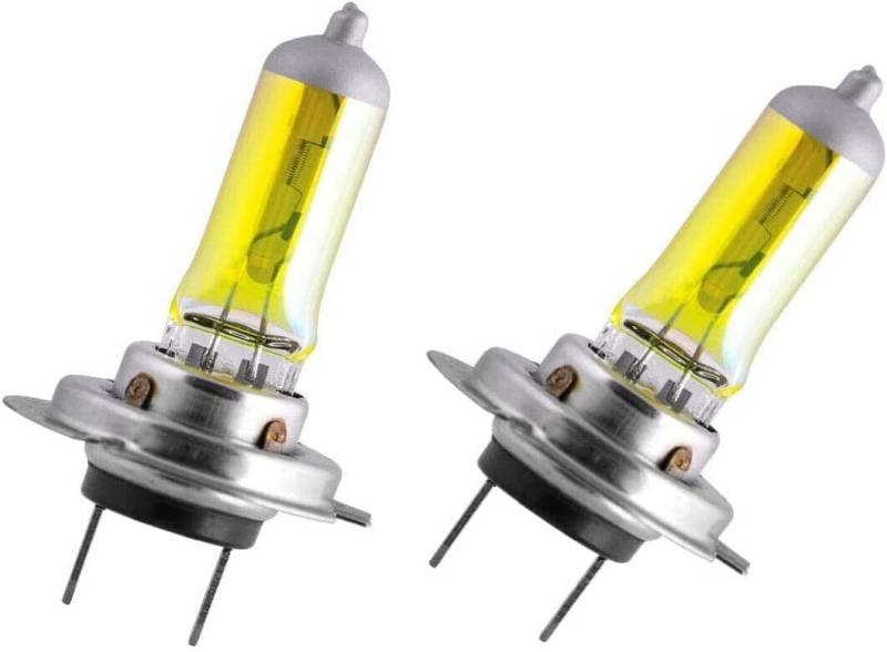 2x Jurmann H7 100W 12V Golden Vision Gelb Yellow Ersatz Halogen Birne für Scheinwerfer, Fernlicht, Abblendlicht, Nebelscheinwerfer - Off-Road von JURMANN
