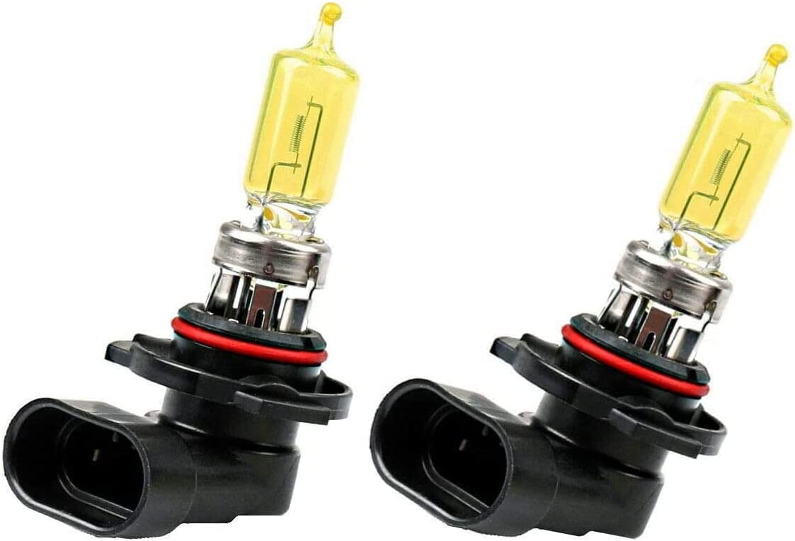 2x Jurmann HB3 65W 12V Golden Vision Gelb Yellow Ersatz Halogen Birne für Scheinwerfer, Fernlicht, Abblendlicht, Nebelscheinwerfer - E-geprüft von JURMANN