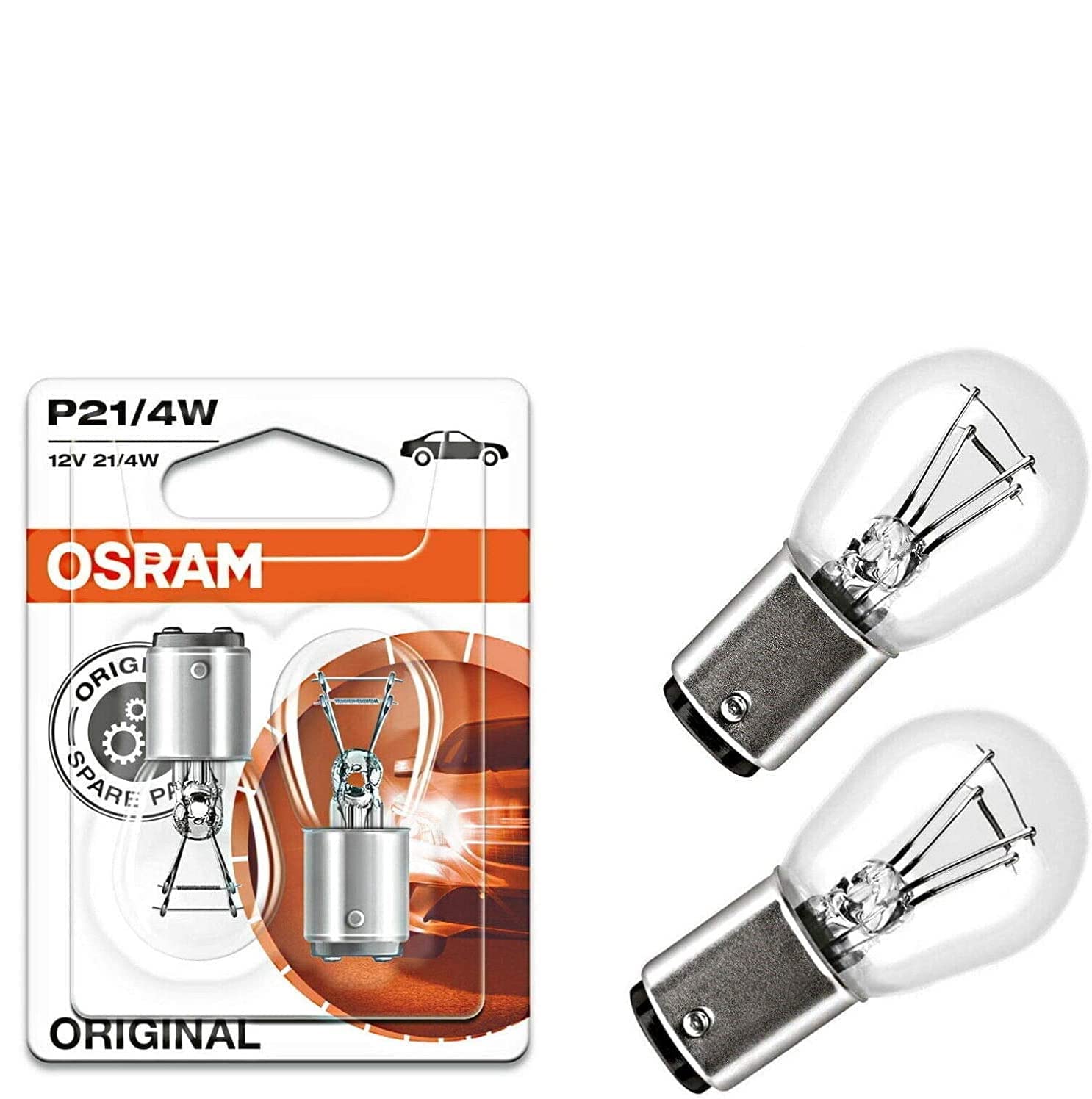 2x Original Osra.m P21/4W 12V BAZ15d 7225-02B Standard Weiß Ersatz Halogen Birne für Bremslicht Hecklicht Nebellicht vorne E-geprüft 2x Original Osra.m P21/4W 12V BAZ15d 7225-02B Standard Weiß Ersatz Halogen Birne für Bremslicht Hecklicht Nebellicht vorne E-geprüft von JURMANN