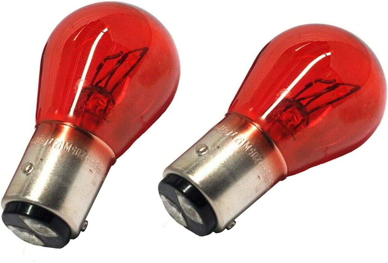 2x Jurmann PR21/5W 12V Original Rot Long Life Halogen Ersatz Lampe für Bremslicht Hecklicht Nebellicht vorne - E-geprüft von JURMANN