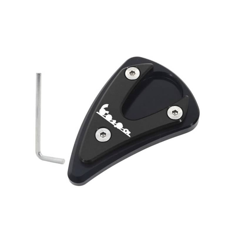 Motorrad Ständer Seitenverlängerung Pad Motorradzubehör CNC-Aluminium-Seitenständer Vergrößerungsplatte Ständerverlängerung Für PRIMAVERA150 Primavera 150 von JURTBGF