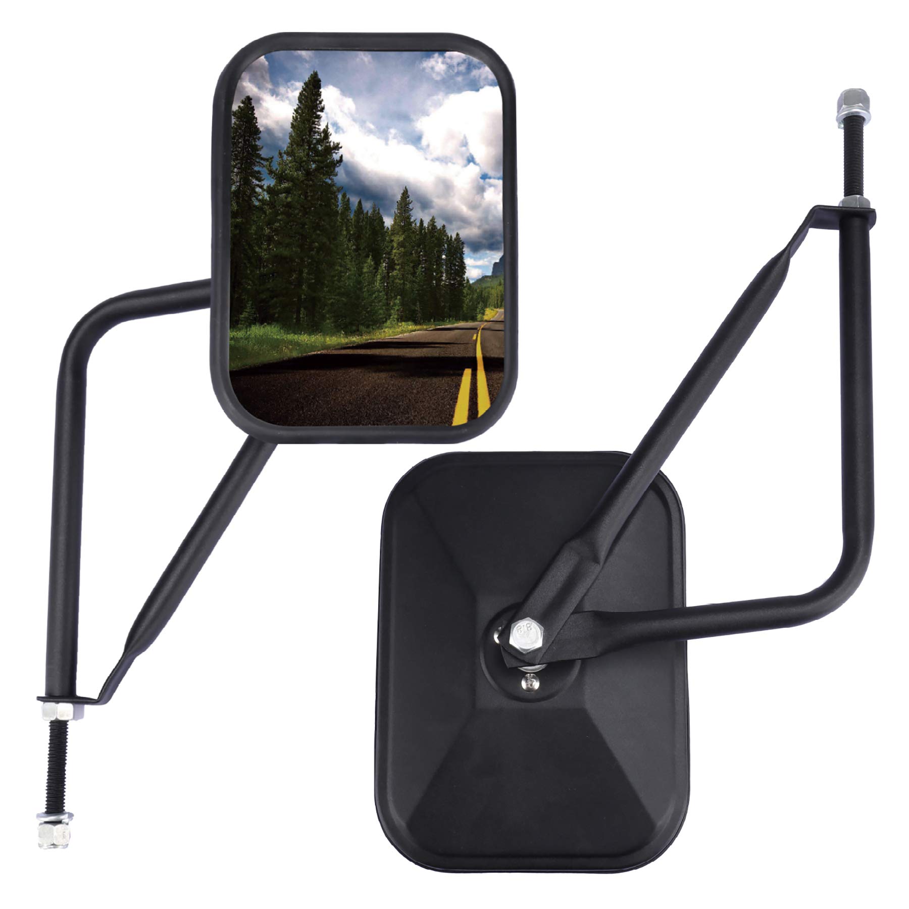 JUSTTOP Spiegel Türen ab, Seitenspiegel für Jeep Wrangler CJ YJ TJ JK JL & unbegrenzte schnelle Installation Türscharnier Spiegel für sichere Türen abseits des Fahrens, Auto-Außenzubehör, 2 Stück JUSTTOP Spiegel Türen ab, Seitenspiegel für Jeep Wrangler CJ YJ TJ JK JL & unbegrenzte schnelle Installation Türscharnier Spiegel für sichere Türen abseits des Fahrens, Auto-Außenzubehör, 2 Stück von JUSTTOP