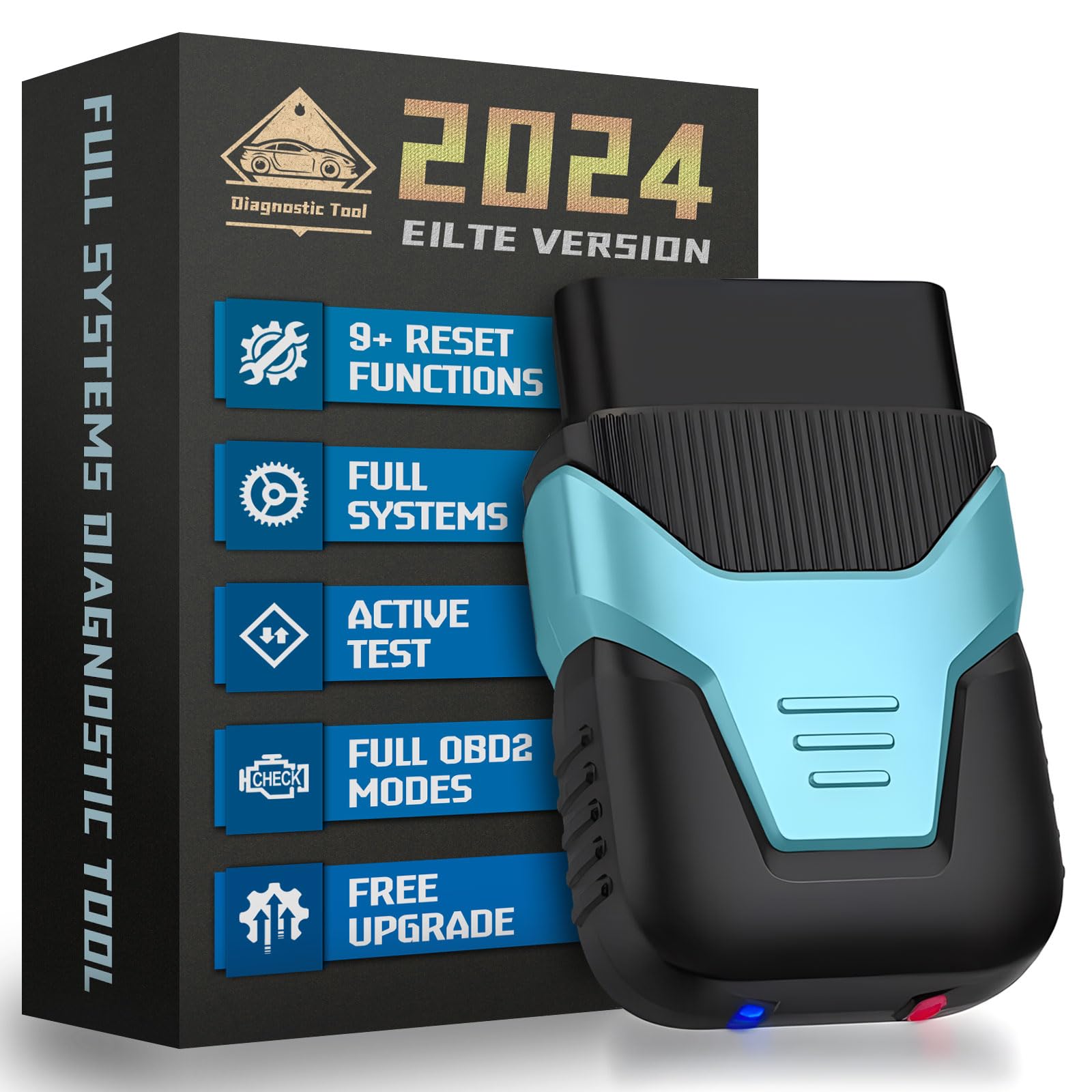 HUMZOR Z100 Bluetooth 5.2 OBD2 Diagnosegerät Vollsystem OBDII Scanner Codeleser mit 9+ Reset-Funktionen, Bidirektionaler Test, Voller OBD-Modus, Lebenslanges kostenloses Upgrade für iOS & Android von JUTA