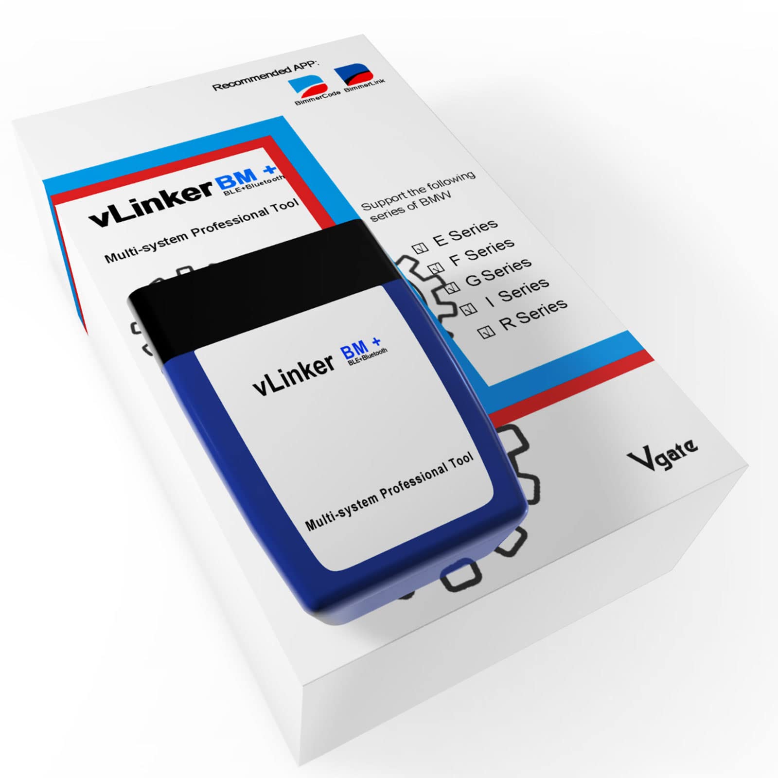 JUTA vLinker BM+ OBD2 Bluetooth Diagnosegerät, OBDII Autoscanner für iOS, Android, und Windows - Gemacht für BimmerCode JUTA vLinker BM+ OBD2 Bluetooth Diagnosegerät, OBDII Autoscanner für iOS, Android, und Windows - Gemacht für BimmerCode von JUTA