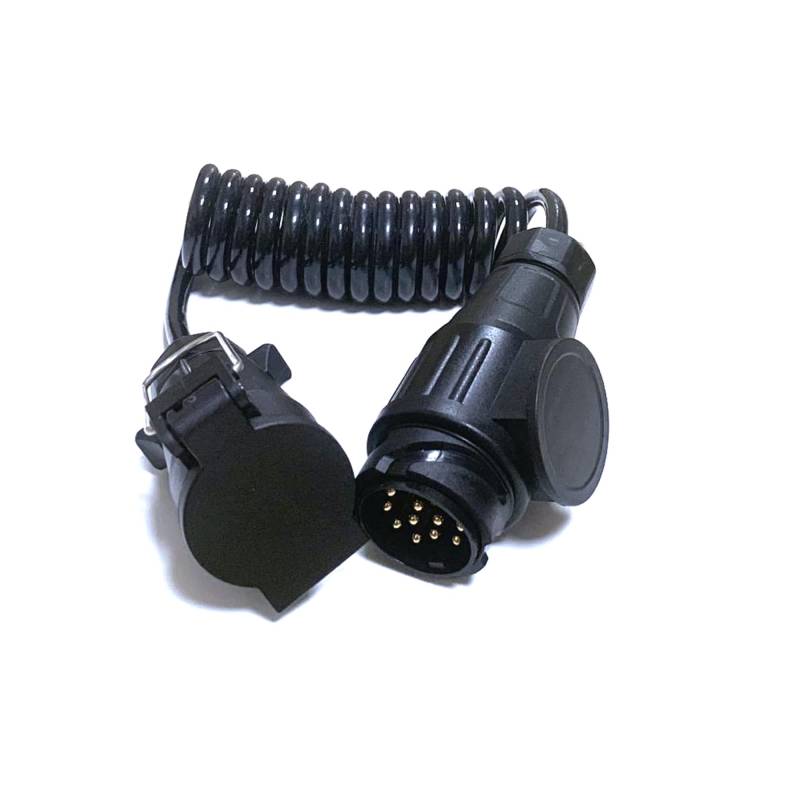 JVJ 2m Adapterkabel Kabelleitung 13-polige Kupplung 12V auf 7-poligen Stecker Verlängerungskabel für Camping Caravan Adapter Wohnwagen Wohnmobil Zubehör von JVJ