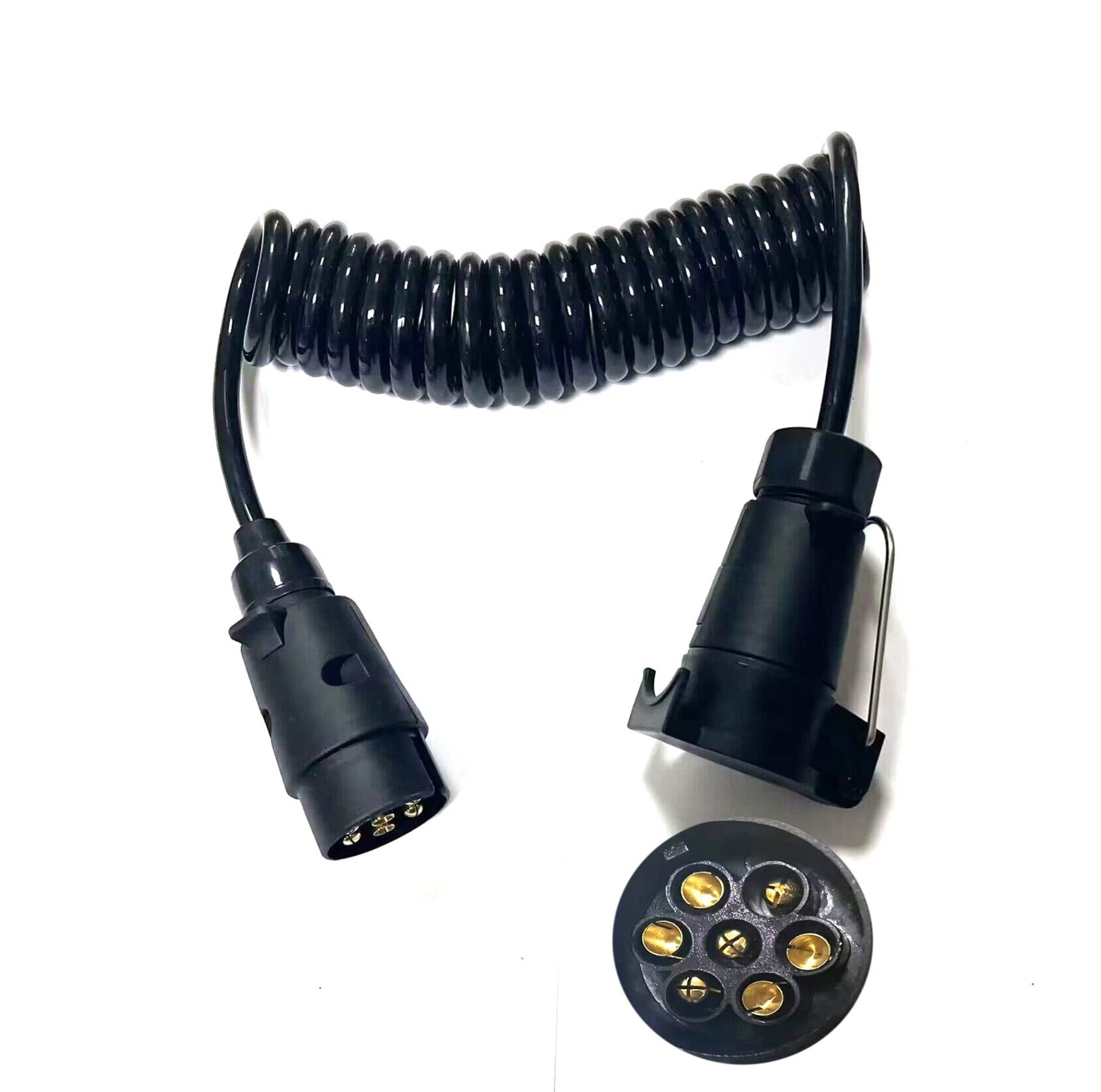 JVJ Anhänger 7 auf 7 Polig Verlängerung Kabel 3.0m Spiralkabel Anhängerkabel Adapter Spiralkabel Auto Anhänger Wohnwagen Wohnmobil JVJ Anhänger 7 auf 7 Polig Verlängerung Kabel 3.0m Spiralkabel Anhängerkabel Adapter Spiralkabel Auto Anhänger Wohnwagen Wohnmobil von JVJ