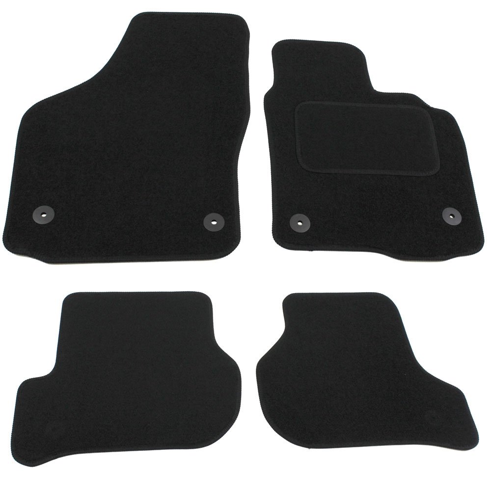 JVL Autofußmatten-Set mit 4 Clips, für Seat Altea 2011-2015, passgenau, 4-teilig, Schwarz JVL Autofußmatten-Set mit 4 Clips, für Seat Altea 2011-2015, passgenau, 4-teilig, Schwarz von JVL