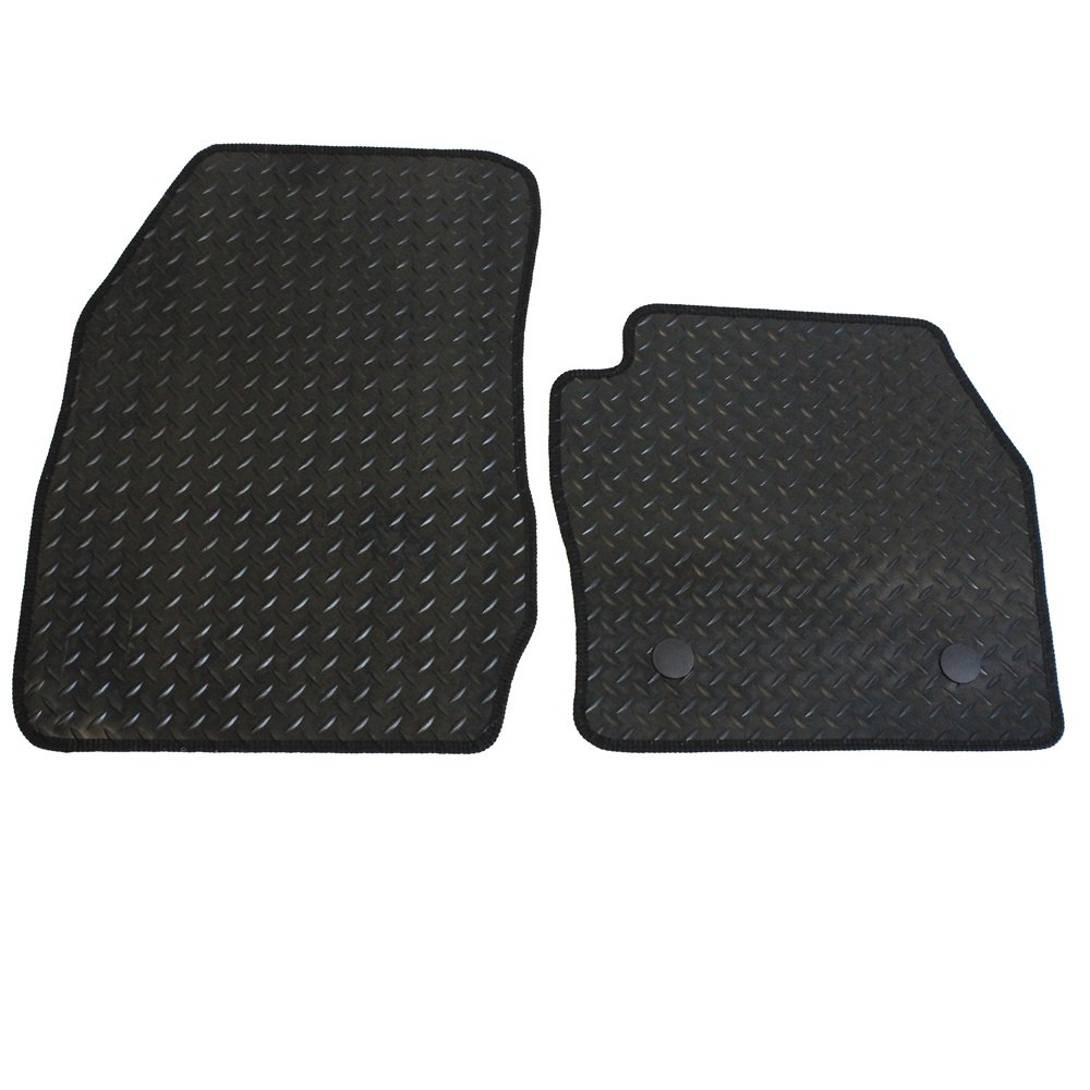 JVL 3349R Gummi-Fußmatte, passgenau, Schwarz, 2 Stück JVL 3349R Gummi-Fußmatte, passgenau, Schwarz, 2 Stück von JVL
