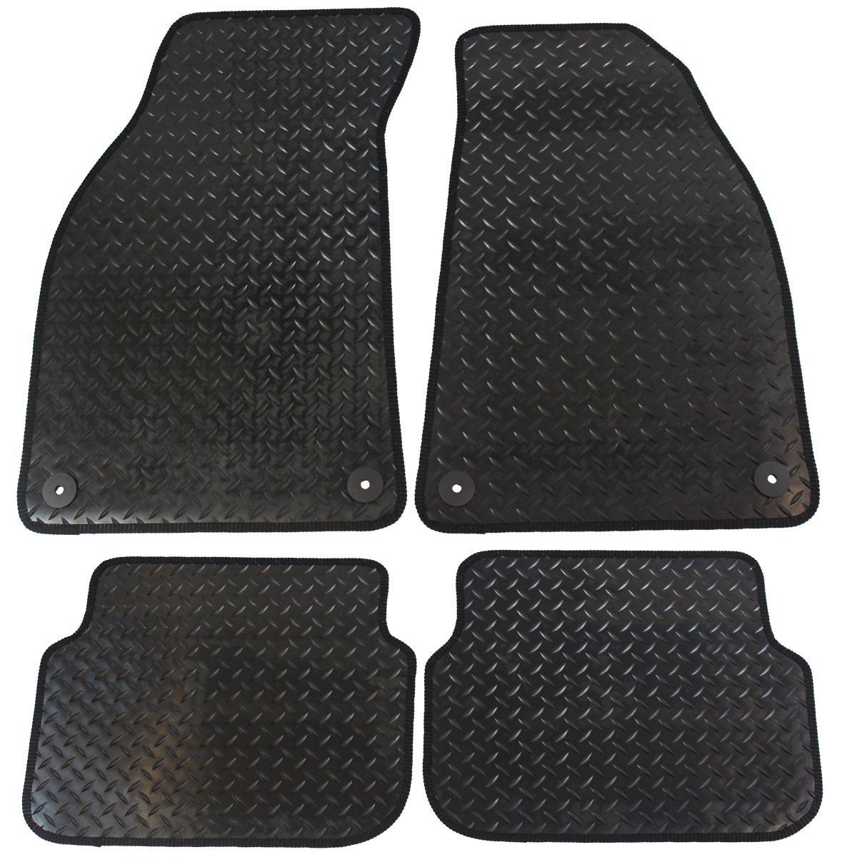 JVL A6 2004-2009 Gi zugeschnitten Auto Matten mit 4 Clips, schwarz, 4 Stück JVL A6 2004-2009 Gi zugeschnitten Auto Matten mit 4 Clips, schwarz, 4 Stück von JVL