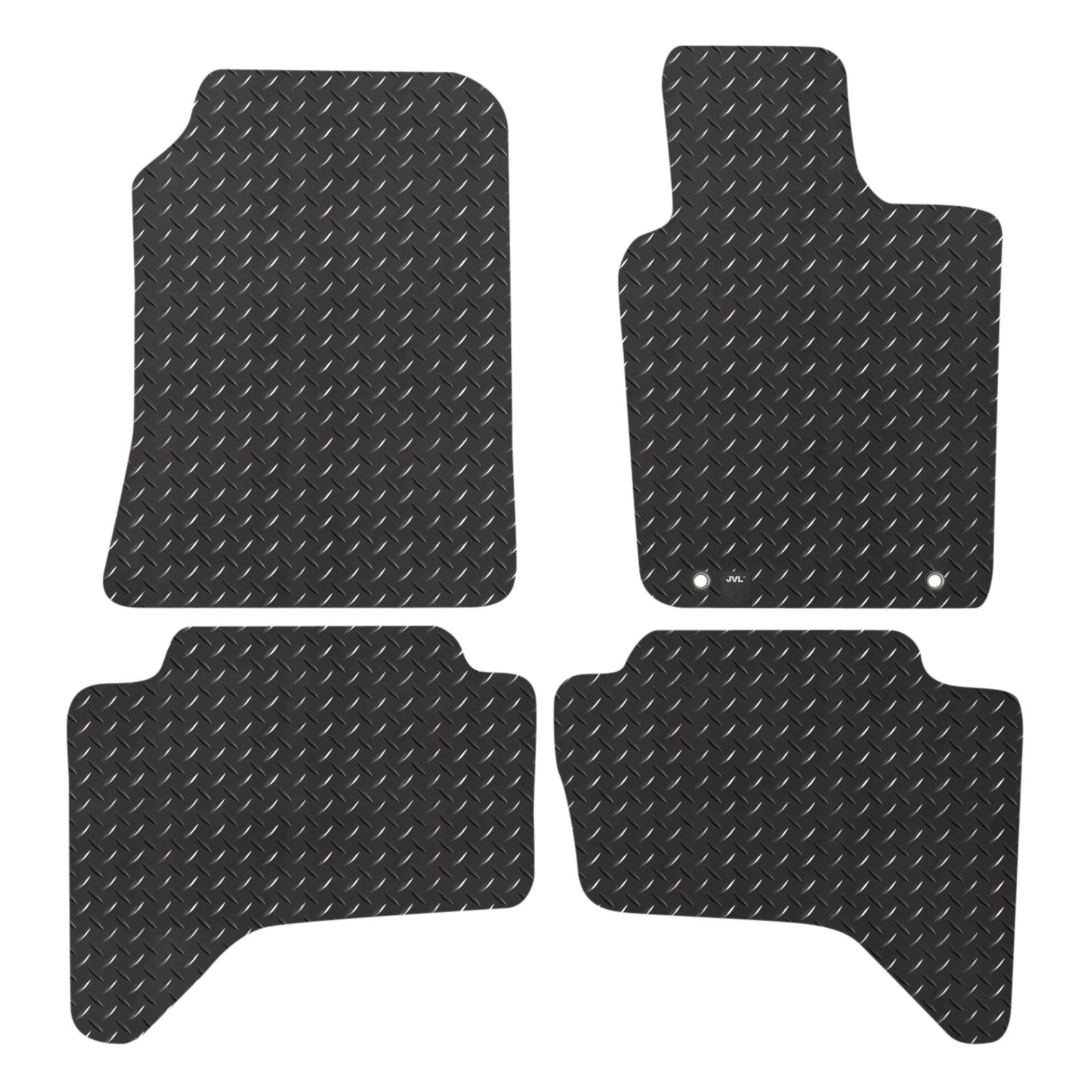 JVL JVL3912R Passgenaues Gummi-Fußmatten-Set für L200 Life Double Cab MK4 2006–2015 von JVL