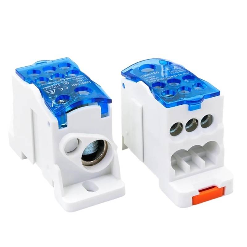 1 Piece UKK160A Din Rail Terminal Block One In Six Out Power Distribution Block Wire Connector Junction Box von JVNTOPIHW