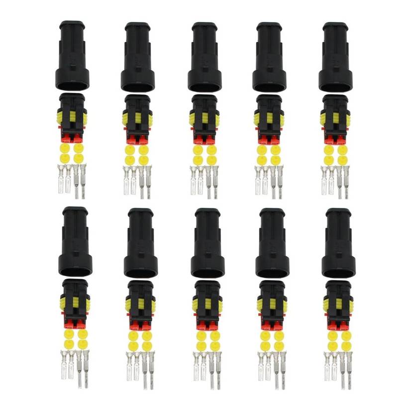 10 Kit 2 Pin Way Electrical Wire Connector von JVNTOPIHW