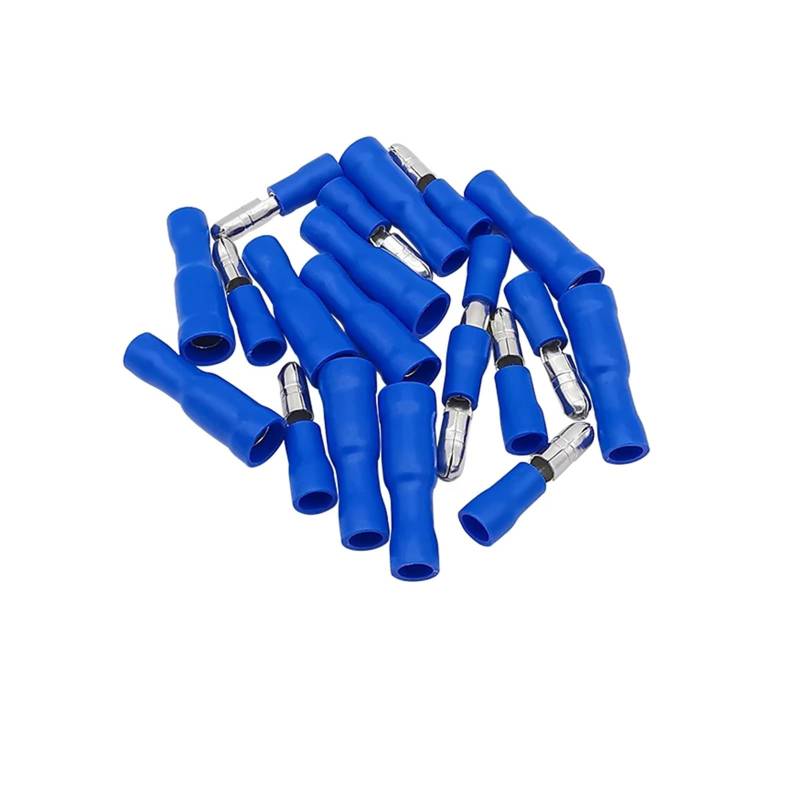 100Pair Electrical Wire Crimp Terminals, Butt Splice, Butt Connectors Kit,Blue Male Female Insulated Cable Connector von JVNTOPIHW