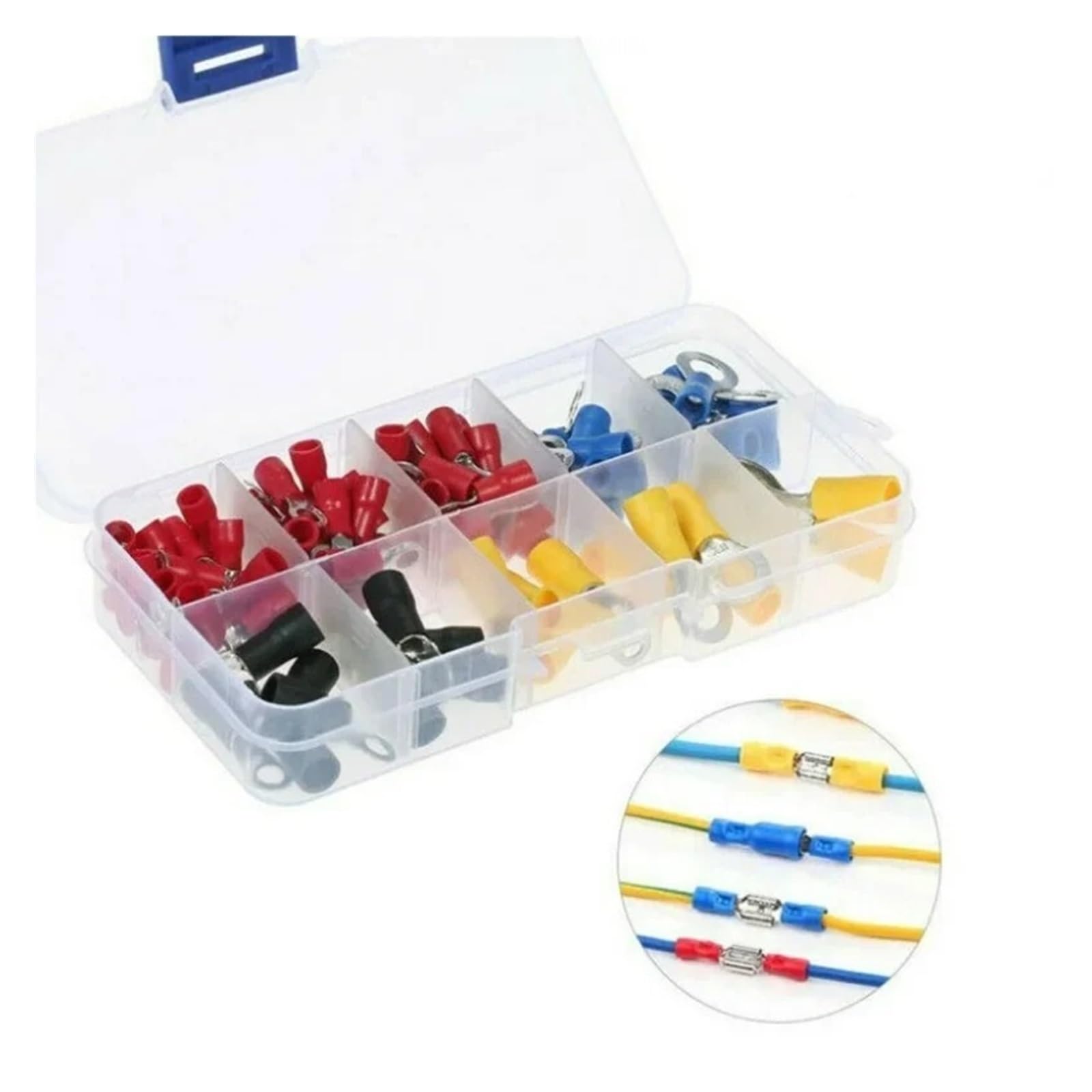 102pcs Boxed Terminal Block RV1.25/2/3.5/5.5 Ring Terminal Electrical Crimping Connector Kit 10 Specifications von JVNTOPIHW