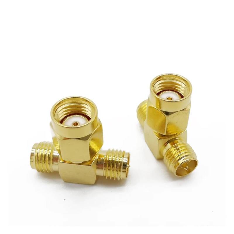10PCS SMA RF Adapter RP-Male to Dual RP-Female Male pin T Type Coaxial Connector RP SMA Male to Two RP SMA Female Splitter SMA von JVNTOPIHW