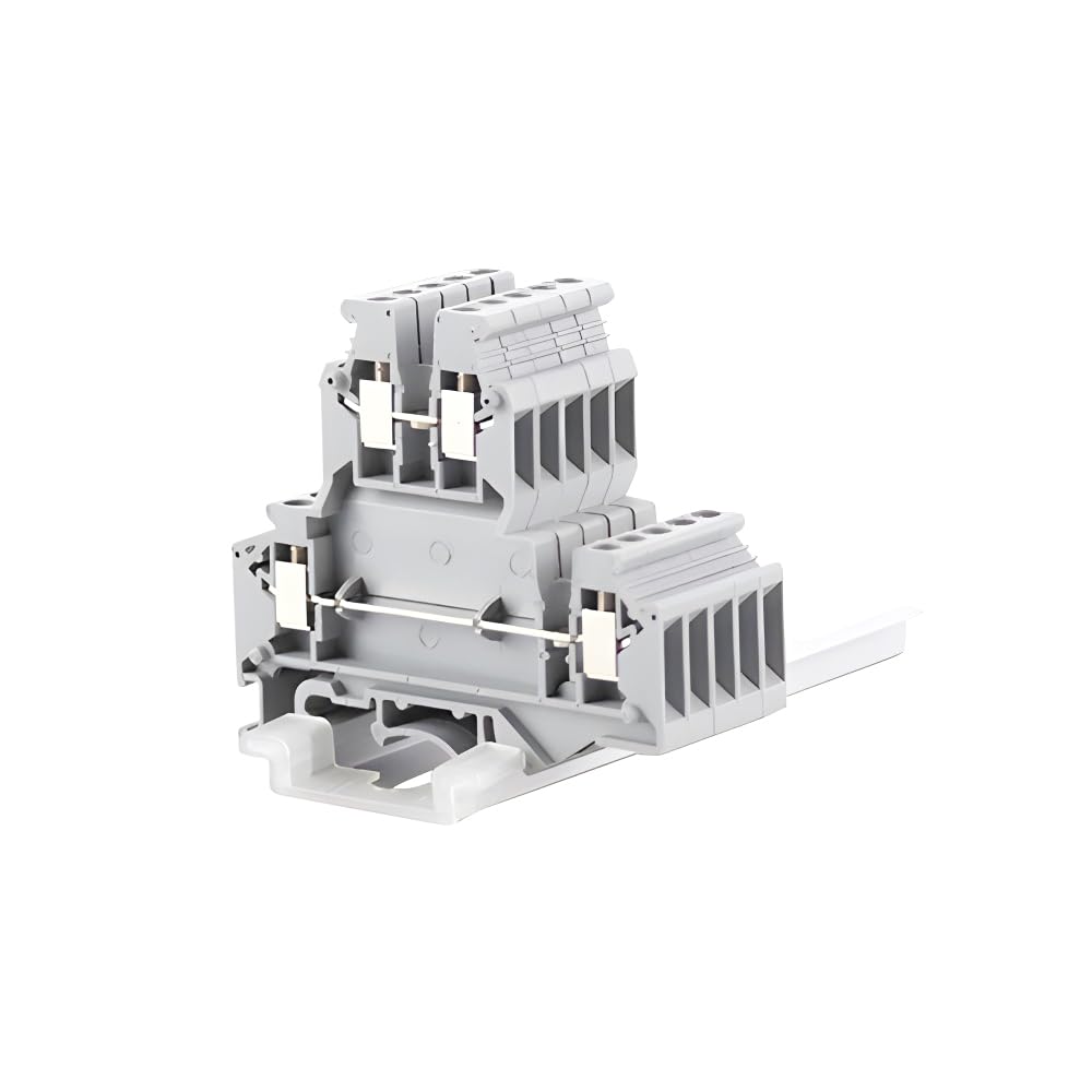 10Pcs UKKB-3 Din Rail Terminal Blocks Connector Double Layer Terminal Screw Wiring UKKB3 Wire Connector Screw Terminal Block von JVNTOPIHW