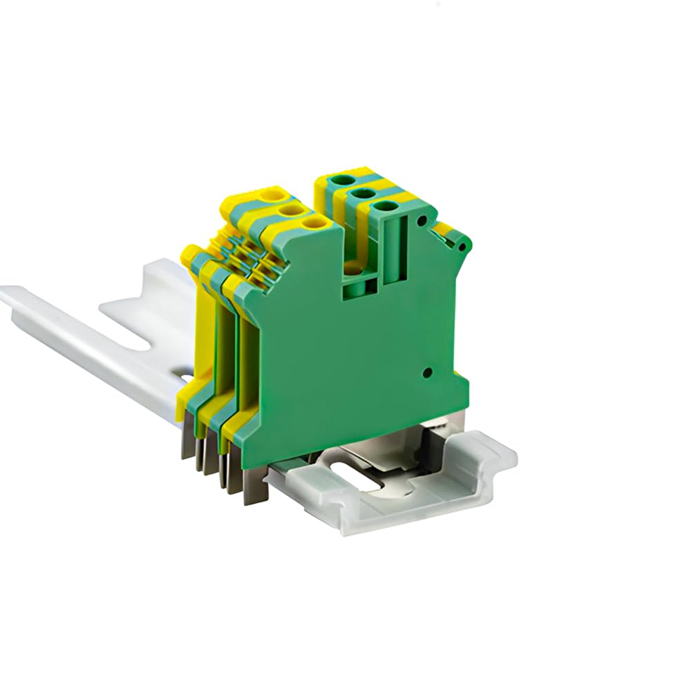 10Pcs USLKG-5N Screw Din Rail Terminal Blocks Ground Earth Class Connector USLKG5N Wire Conductor von JVNTOPIHW