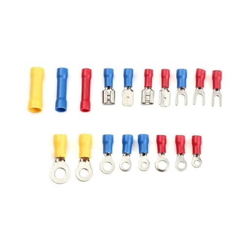 1200pcs Crimp Spade Terminal Assorted Electrical Wire Cable Connector Kit Crimp Spade Insulated Ring Fork Spade Butt Set von JVNTOPIHW