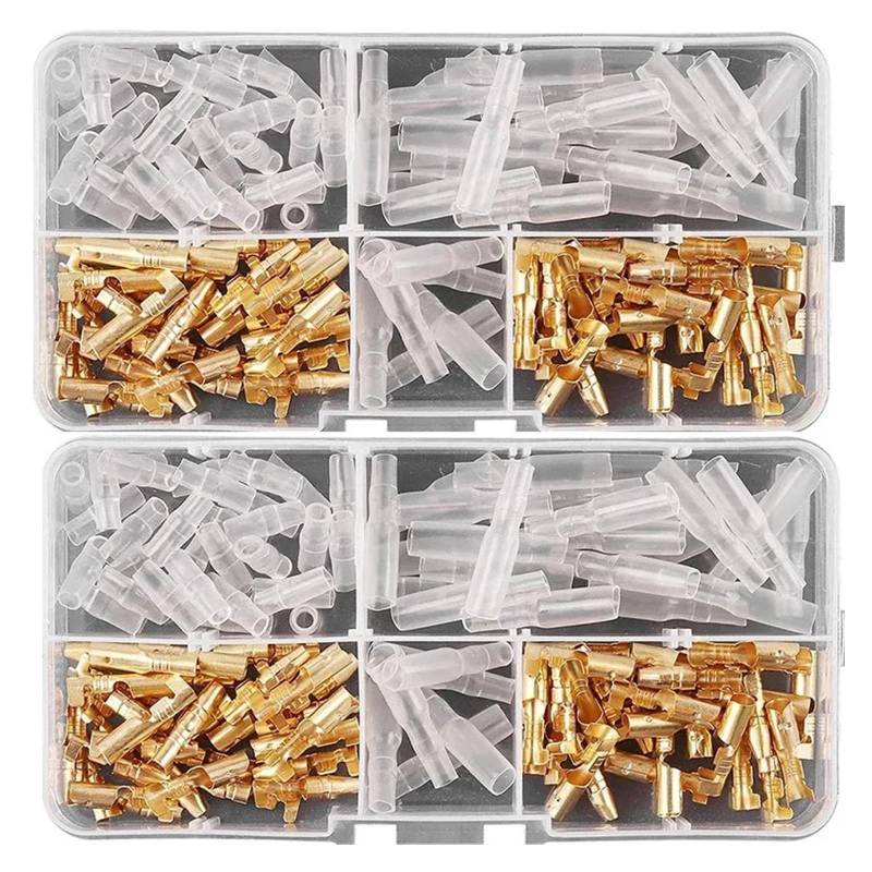 120pcs Crimp Terminals Male Female Fast Butt Electrical Wire Connectors 3.5mm von JVNTOPIHW