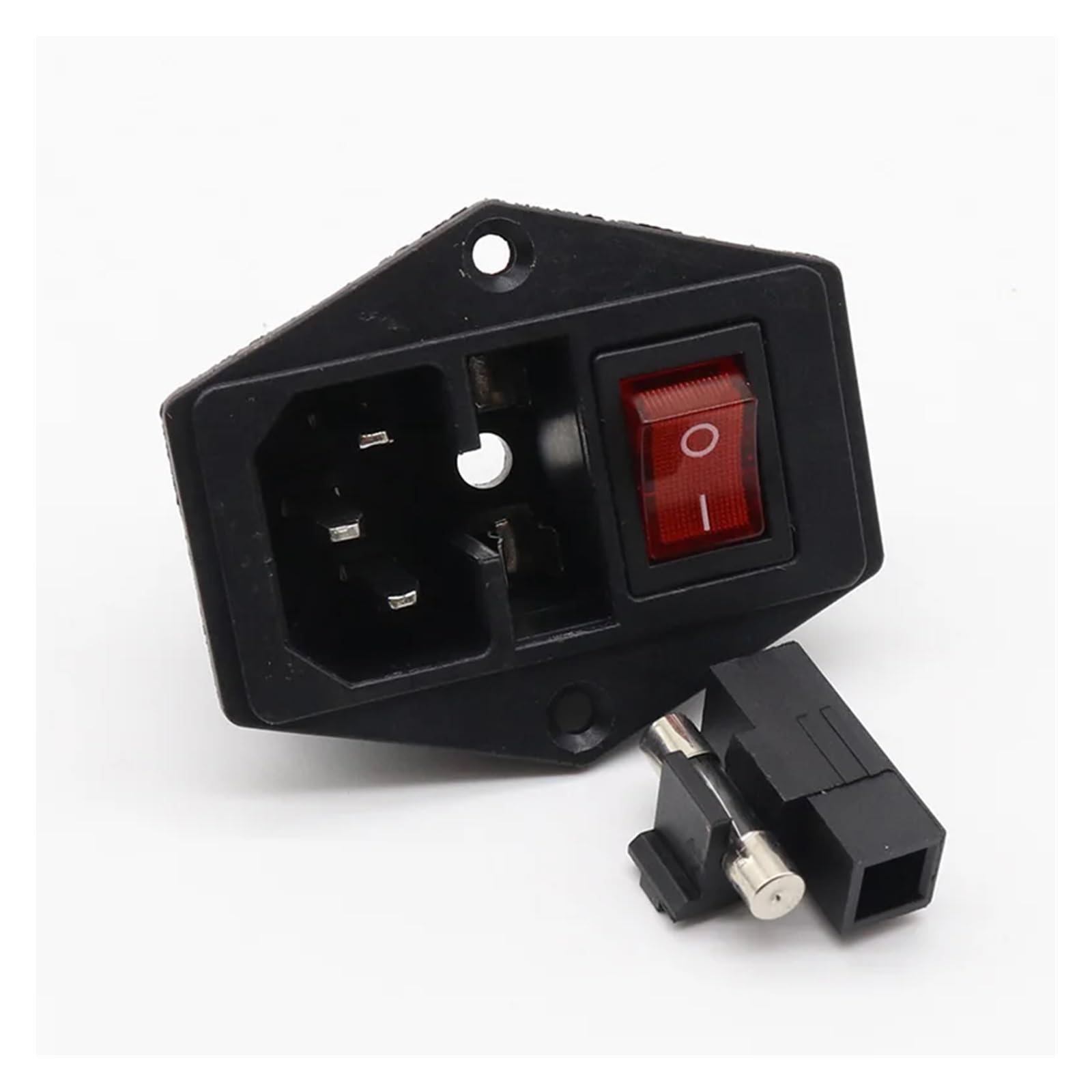 1Pc Black Red AC 250V 10A 3 Terminal Power Socket with Fuse Holder 1Pc Black Red AC 250V 10A 3 Terminal Power Socket with Fuse Holder von JVNTOPIHW