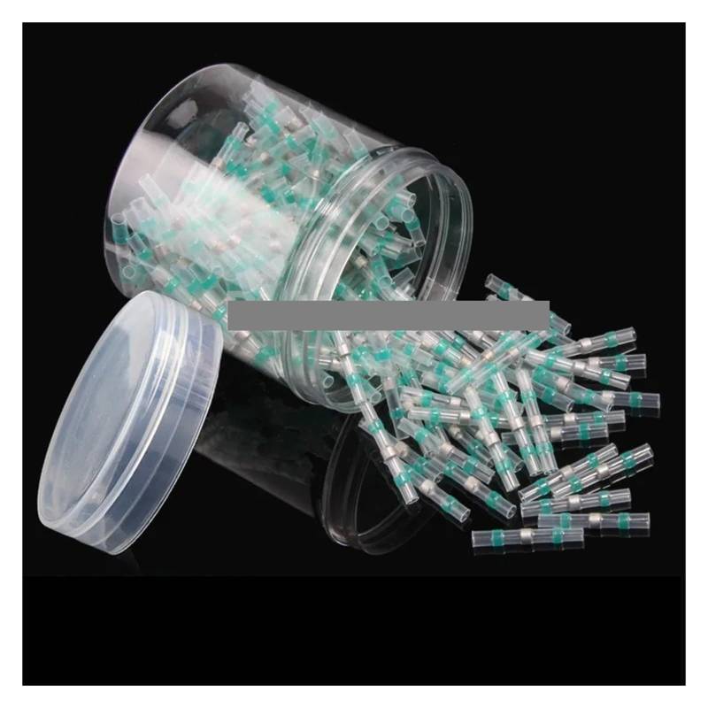 200 PCS Heat Shrinkable Wire Connectors Sleeve Butt Electrical Splice Tinned Solder Seal Terminal von JVNTOPIHW
