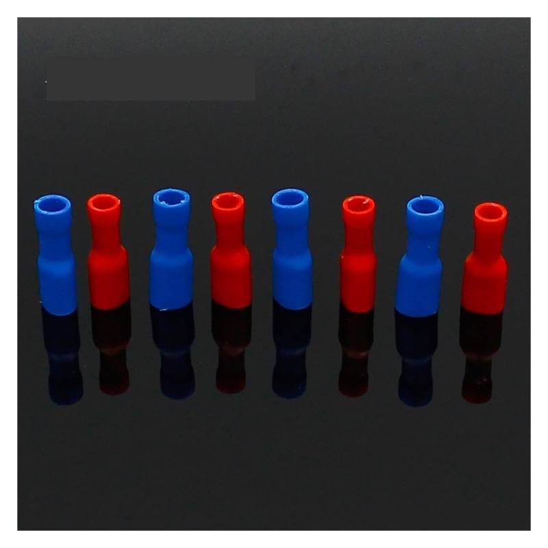 200pcs 100 Red + 100 Blue Fully Insulated 4.8mm Female Spade Connector Crimp Terminal von JVNTOPIHW