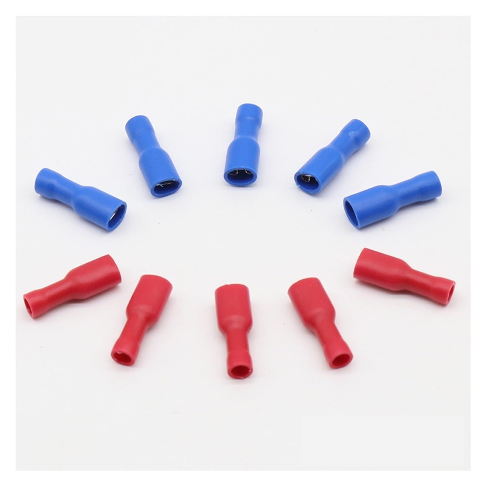 200pcs 100 Red + 100 Blue Fully Insulated 4.8mm Female Spade Connector Crimp Terminal von JVNTOPIHW