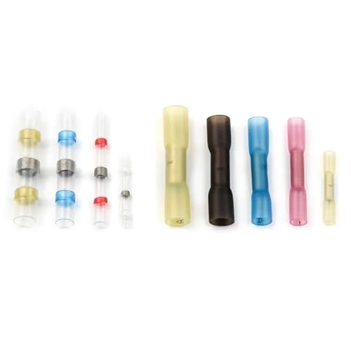 200pcs Waterproof Soldering Sleeve Heat Shrink Terminal Connector Thicken 4Sizes Wire Butt Splice Cable Crimp Connector von JVNTOPIHW