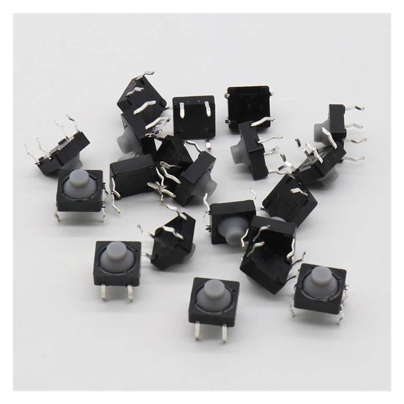 20pcs/lot 8x8x5MM 4PIN G77 Conductive Silicone Soundless Tactile Tact Push Button Switch Self-reset von JVNTOPIHW