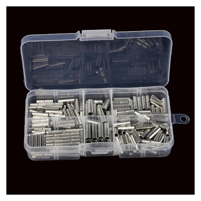 220pcs Uninsulated Butt Wire Connector AWG 22-10 Copper Tinned Splice Crimp Terminal Sleeve Terminals Crimping Connectors von JVNTOPIHW