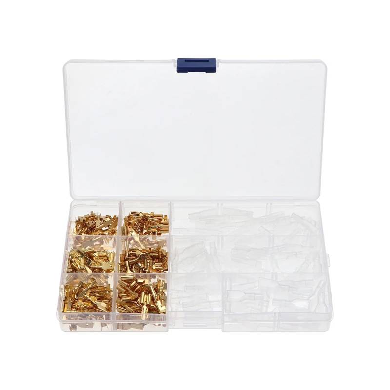 315Pcs Crimp Spade Terminal Assorted Electrical Wire Cable Connector Kit Crimp Spade Insulated Ring Fork Spade Butt Set von JVNTOPIHW