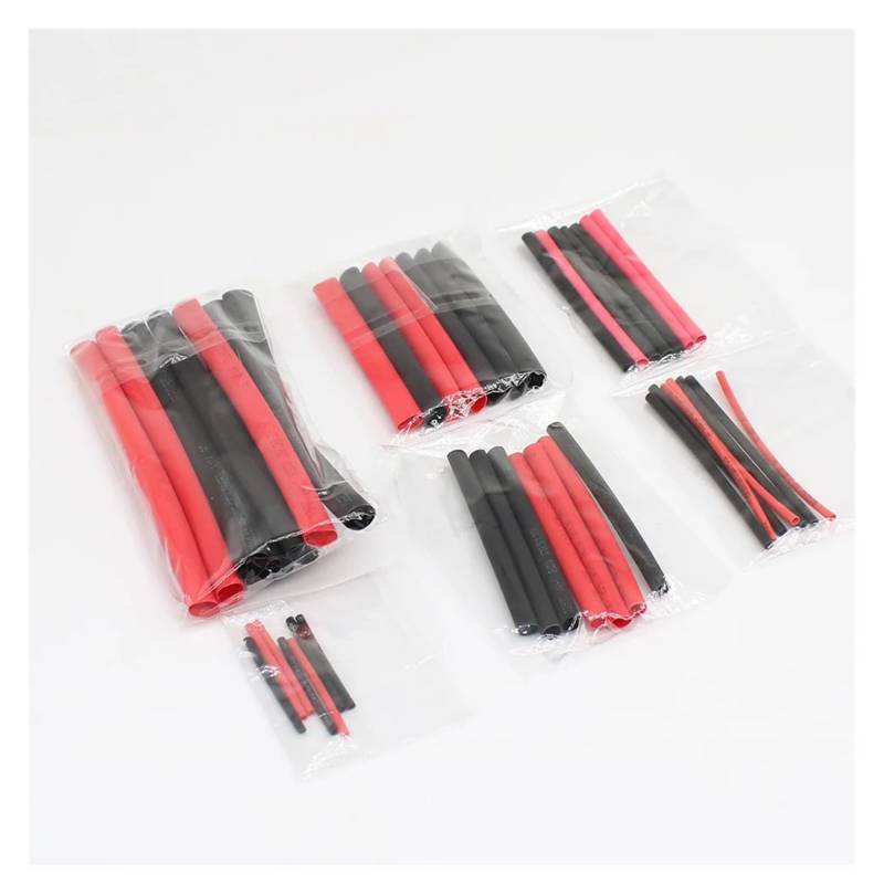 42PCS black red 2:1Heat Shrink Tubing Insulation Shrinkable Tube Sleeving Assortment Wrap Wire Cable Sleeve Kit von JVNTOPIHW