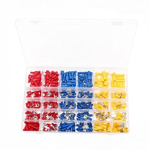 500pcs Assorted Spade Terminals Insulated Cable Terminal Wire Crimp Connector Electrical Wire Butt Ring Fork Connectors 500pcs Assorted Spade Terminals Insulated Cable Terminal Wire Crimp Connector Electrical Wire Butt Ring Fork Connectors von JVNTOPIHW
